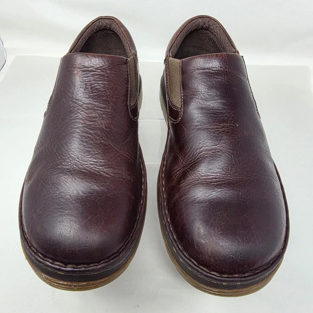 Dr. Martens Orson Mens Size 10 Slip On Loafers Brown Leather AirWair Shoes Good